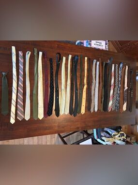 Lot of Vintage Men's Neckties - Mixed Colors and Patterns